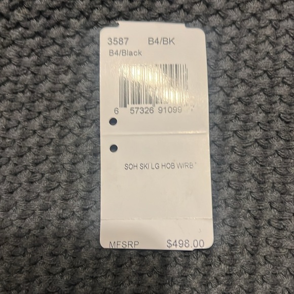 COACH Rabbit Fur Trimmed Quilted Boho Shoulder Bag - Picture 8 of 8